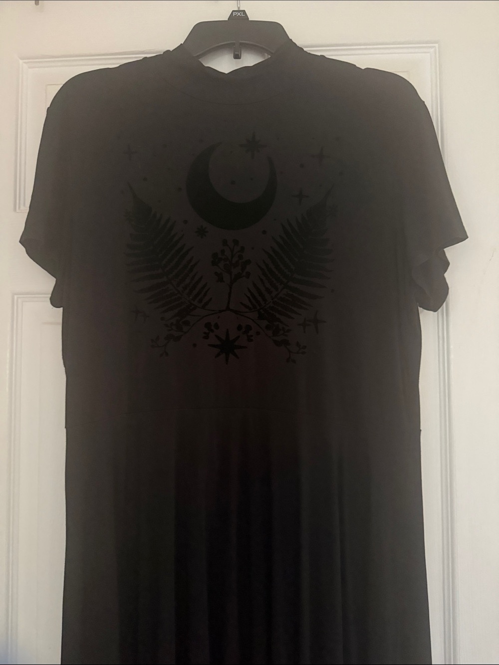 Killstar dress - velvet moon star fern pattern